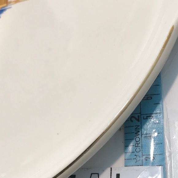 Universal Cambridge Pottery Windmill Platter Pie Plate  Dutch Scene 22 Karat - Picture 16 of 16